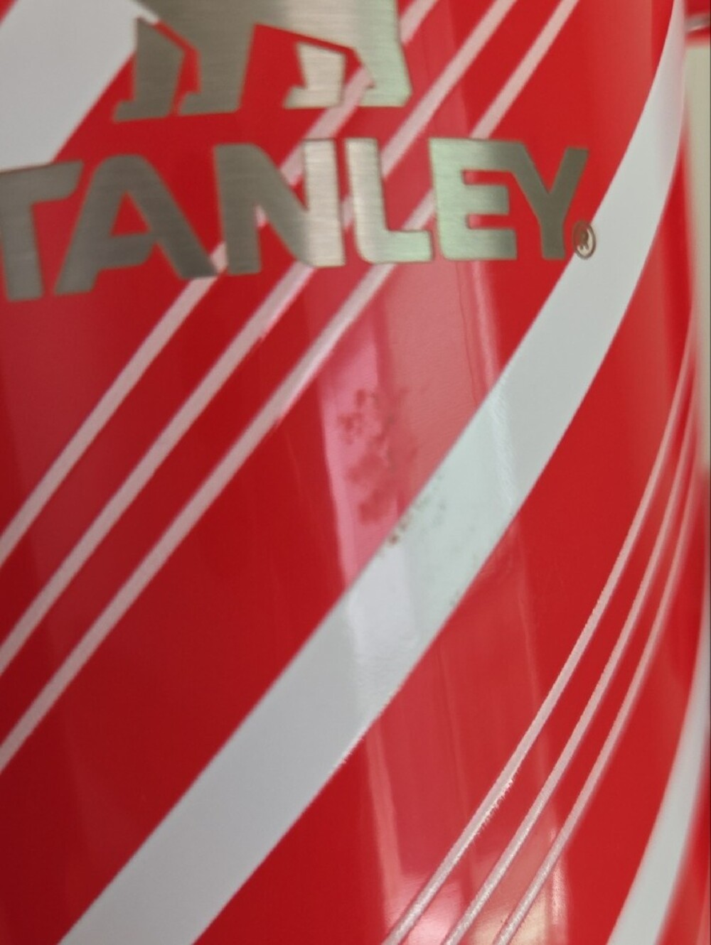 Stanley Red Candy-Stripe Travel Mug with Handle - Picture 8 of 10